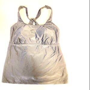 NEW 2pc Black Merona Tankini Top 16W; Black/Color Skirt Bikini 16 Swimwear #069